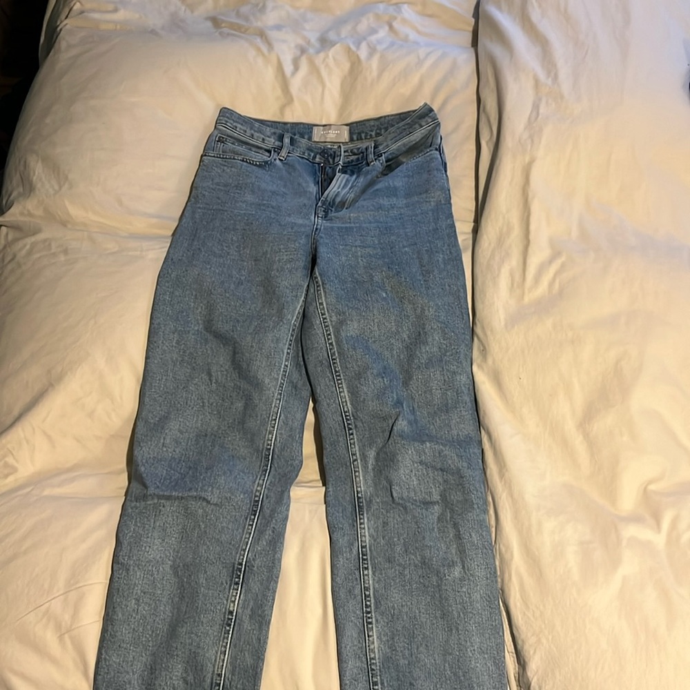 EVERLANE WAY HIGH JEAN ORGANIC COTTON SZ 25 regular